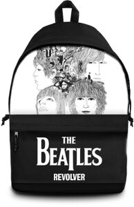 �f�C�p�b�N�y�V�i�zROCKSAX BEATLES REVOLVER LOGO DAYPACK BLACK/WHITE�yF2026/7/10�����z