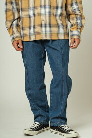 【 売れ筋 2色展開 デニム 】 BIG MIKE / ビッグマイク DENIM PINTACK CHINO PANTS ［ 102117100 ］デニムパンツ トラウザー ピンタック チノパンツ 加工 ワークパンツ 経年変化 メンズ レディース ストリート アメカジ ワーク スケーター バイカー ワークウェア 作業着