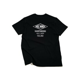 【 売れ筋 4色展開 】 BIG MIKE / ビッグマイク BASIC LOGO S/S TEE ［ 102128406 ］ベーシック ロゴ 半袖 Tシャツ ヘビーウエイト サングラス ワークシャツ バックプリント 経年変化 メンズ レディース ストリート アメカジ ワーク スケーター バイカー ワークウェア 作業着