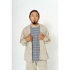 【 鹿子カーディガン 】 BIG MIKE ビッグマイク Pigment Sweat Cardigan ［ 102418105 ］ ピグメント鹿の子 カーディガン スウェット ヴィンテージ ウォッシュ ポロシャツ ライトアウター インナー 経年変化 メンズ レディース アメカジ ワーク バイカー ワークウェア 作業着