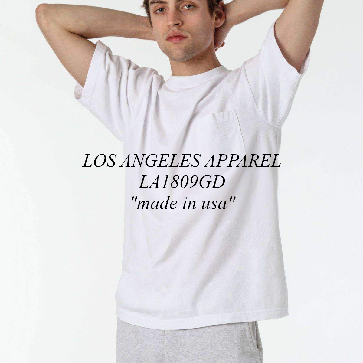 American Apparel創設者 Dov Charneyにより2016に設立 LOS 日本産 ANGELES APPAREL 最大60%OFFクーポン 》 6.5oz ポケット TEE 6.5オンス LA1809GD Tシャツ POCKET