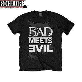 【 ROCK OFF 】Bad Meets Evil / バッド・ミーツ・イーヴィル 》 ロイス・ダ・ファイブ・ナイン エミネム ヒップホップ 並行輸入 インポート Tシャツ アーティスト hiphop アーティストtシャツ アメカジ バイカー ストリート ダンサー