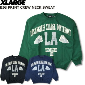 XLARGE BIG PRINT CREW NECK SWEAT エクストララージ ビッグ プリント クルー ネック スウェット ビッグシルエット 送料無料