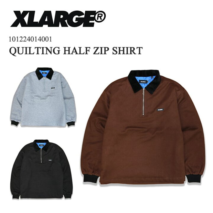 楽天市場】SALE XLARGE エクストララージ QUILTING HALF ZIP SHIRT 