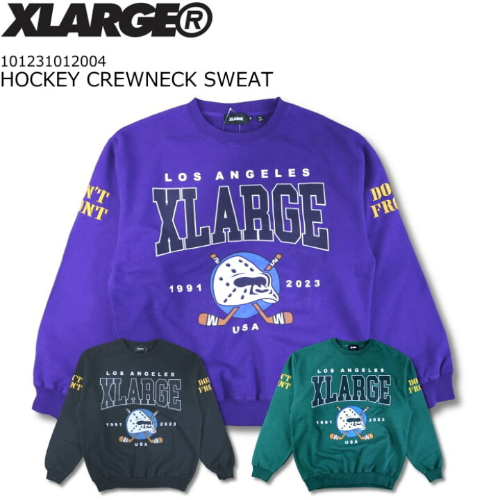 楽天市場】【 SALE 返品交換不可 】 XLARGE HOCKEY CREWNECK SWEAT 