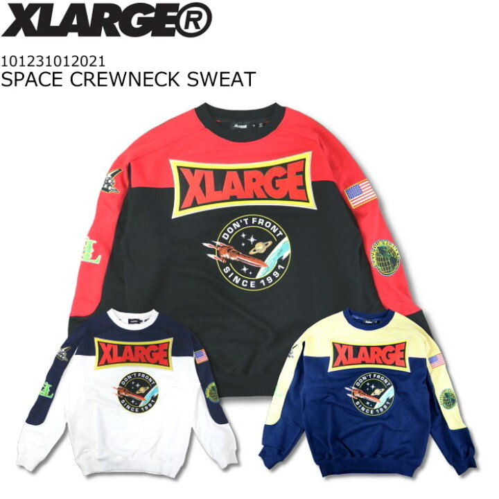 楽天市場】【 SALE 返品交換不可 】 XLARGE SPACE CREWNECK SWEAT 