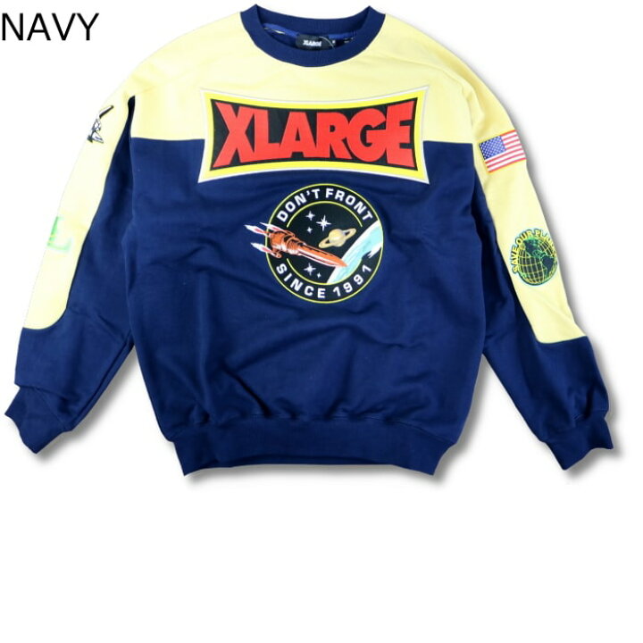 楽天市場】【 SALE 返品交換不可 】 XLARGE SPACE CREWNECK SWEAT 