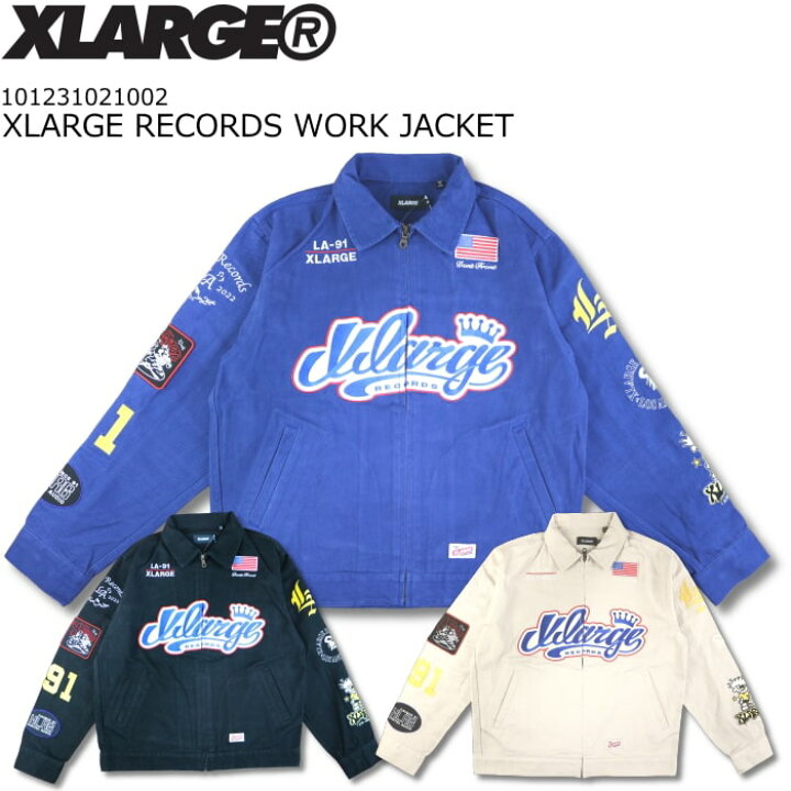 楽天市場】XLARGE エクストララージ XLARGE RECORDS WORK JACKET 