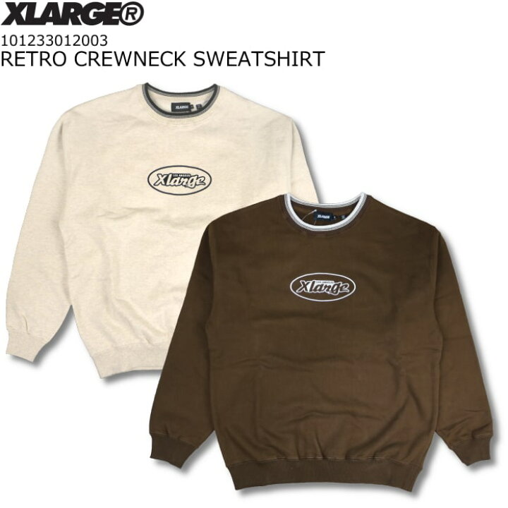 楽天市場】XLARGE RETRO CREWNECK SWEATSHIRT エクストララージ レトロ  