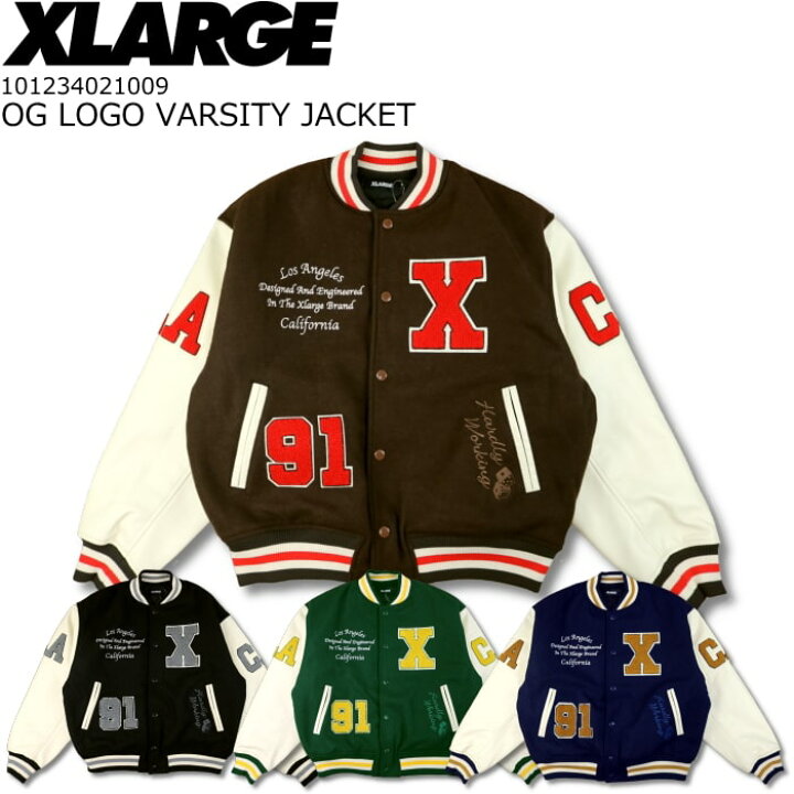 楽天市場】XLARGE OG LOGO VARSITY JACKET エクストララージ オージー 