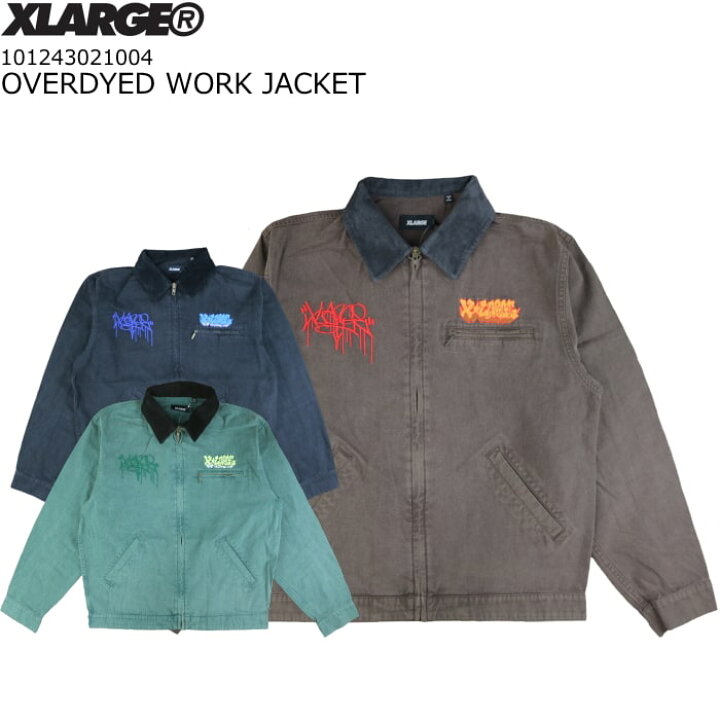楽天市場】XLARGE OVERDYE WORK JACKET エクストララージ オーバーダイ 