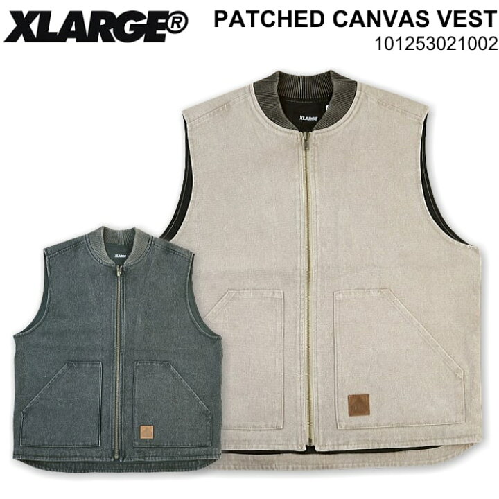 楽天市場】エクストララージ XLARGE パッチド キャンバス ベスト 