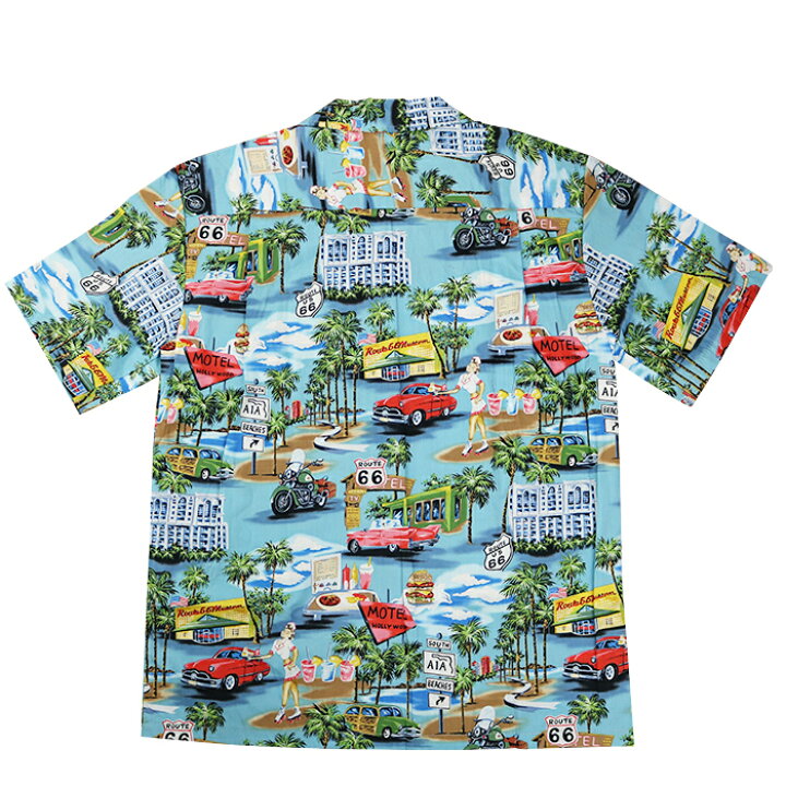 楽天市場】ALOHA REPUBLIC アロハリパブリック ROUTE 66 ALOHA SHIRT 