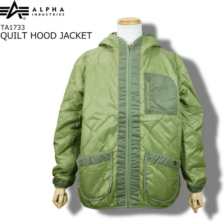 楽天市場】ALPHA INDUSTRIES QUILT HOOD JACKET アルファ 