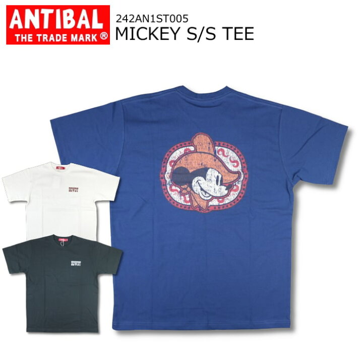 楽天市場】ANTIBAL MICKEY S/S TEE アンチバル ミッキー 半袖 Tシャツ 