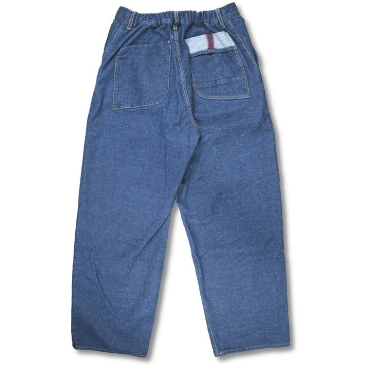 楽天市場】AOZORA BLUE HEAVEN SASHIKO DENIM WIDE ROLL UP PANT 