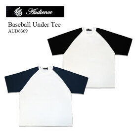 Audience オーディエンス Baseball Under Tee ベースボール ラグラン Tシャツ TEE ラグランT オーバーサイズ ビッグシルエット ゆったり ヘビーオンス 8oz 春 夏 レトロ ヴィンテージ風 トレンド 古着風 AUD6369 メンズ アメリカ屋 送料無料