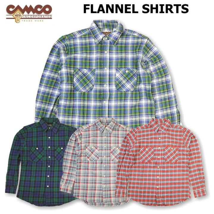楽天市場】CAMCO カムコ HEAVY FLANNEL SHIRTS ヘビーウェイト 