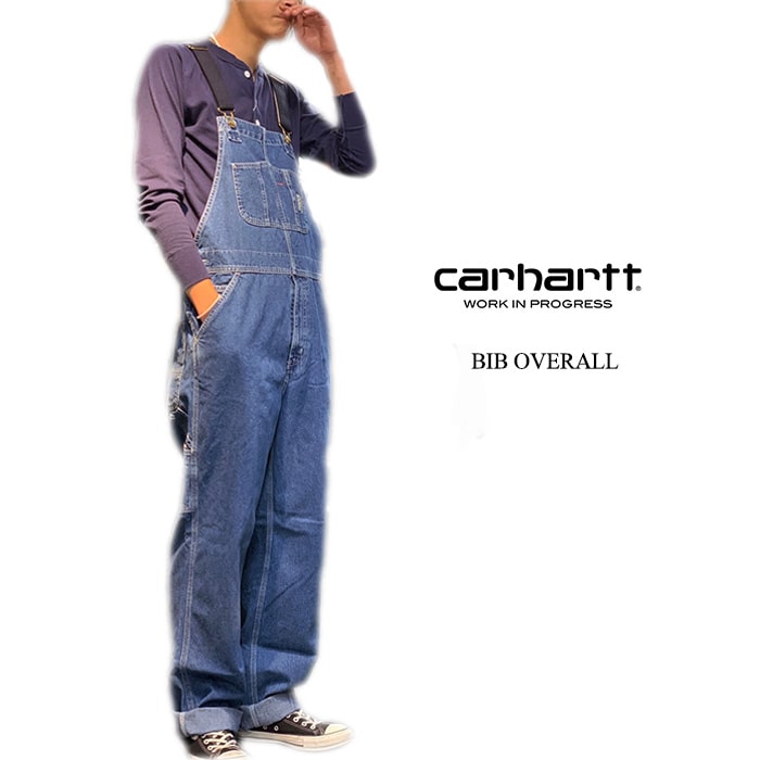 CARHARTT カーハート Carhartt WIP BIB OVERALL ビブ オーバーオール デニム I022946-STN Blue  (stone wash) | ６１０アメリカ屋