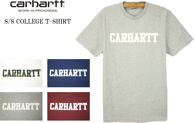 CARHARTT カーハート S/S COLLEGE T-SHIRT 半袖 カレッジ Tシャツ I024772 4color セール品 お買い得  値下げ | ６１０アメリカ屋