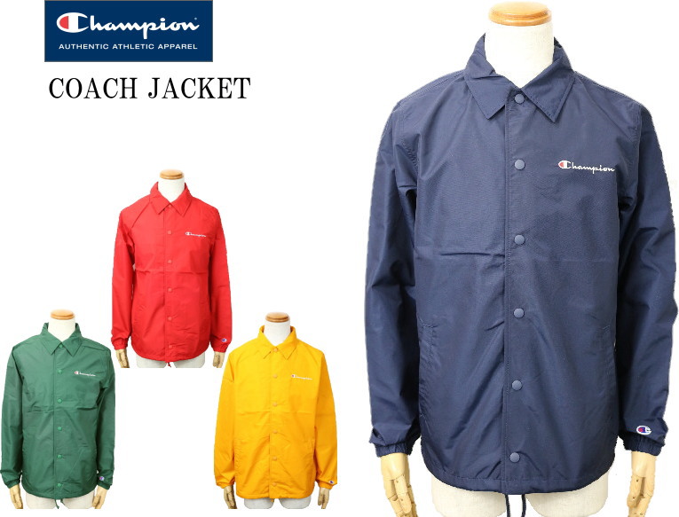 Champion チャンピオン COACH JACKET コーチジャケット 20SSベーシック チャンピオン C3-R601 4color セール品  お買い得 送料無料 | ６１０アメリカ屋
