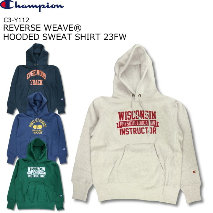 楽天市場】CHAMPION チャンピオン REVERS WEAVE PRINT HOODED  