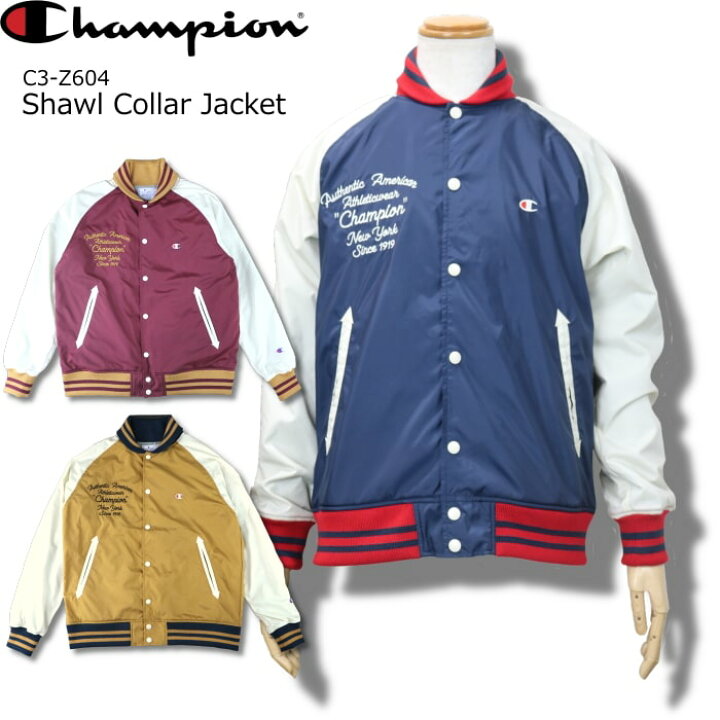 楽天市場】Champion Shawl Collar Jacket Base ball Jacket 