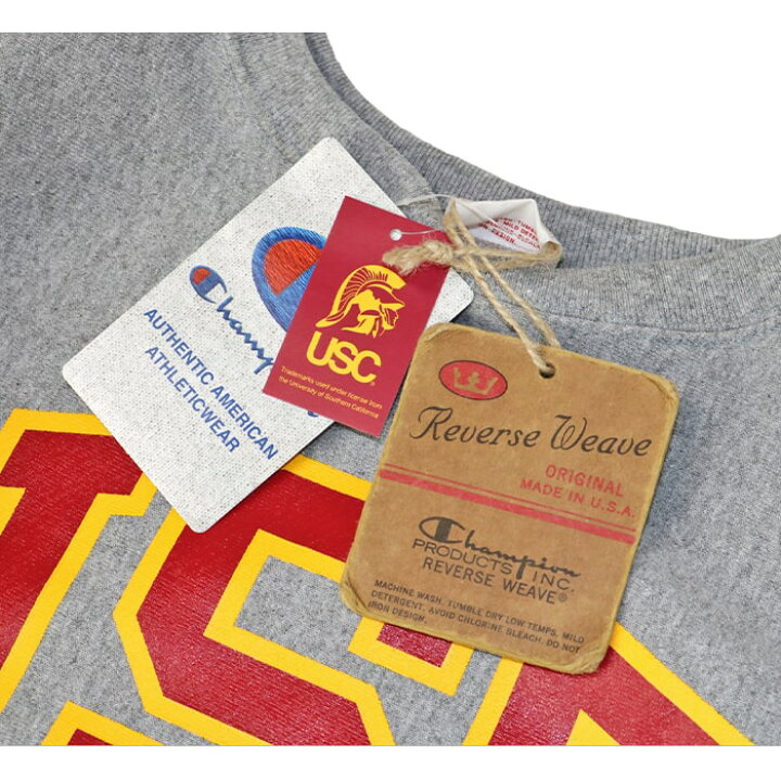 楽天市場】CHAMPION チャンピオン REVERSE WEAVE USC CREW NECK 