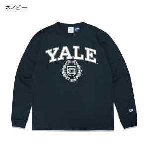 CHAMPION �`�����s�I�� T1011 YALE LONG SLEEVE TEE 22FW MADE IN USA �e�B�[�e���C���u�� �C�G�[�� �����O�X���[�u T�V���c �v�����g �Z�� �I�t�B�V���� ���� �J���b�W �J���t�H���j�A��w ���T���[���X�Z 