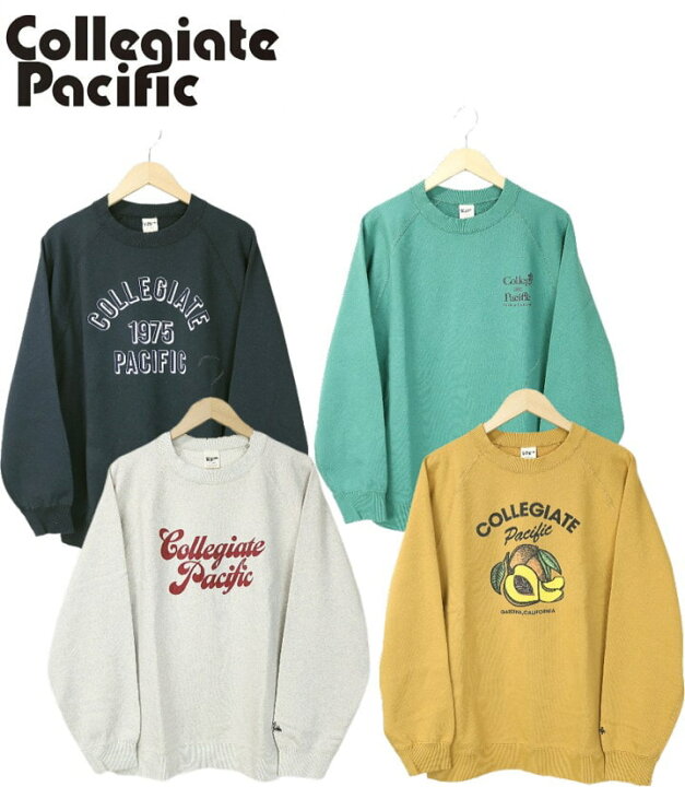 楽天市場】Collegiate Pacific CREW SWEAT カレッジエイトパシフィック 