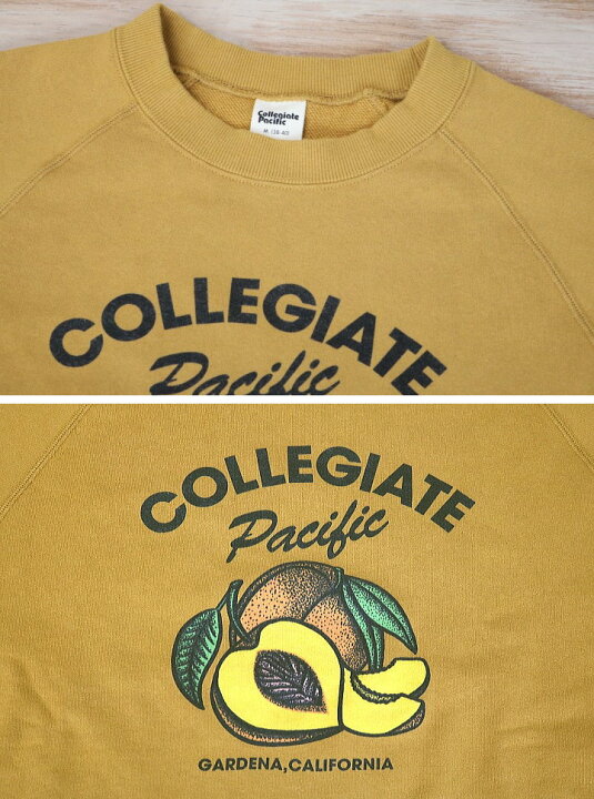 楽天市場】Collegiate Pacific CREW SWEAT カレッジエイトパシフィック 