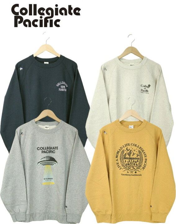 楽天市場】Collegiate Pacific CREW SWEAT カレッジエイトパシフィック 