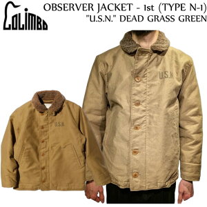 �R�����{ �I�u�U�[�o�[�W���P�b�g COLIMBO OBSERVER JACKET 1st (TYPE N-1) U.S.N. DEAD GRASS GREEN ZA-0141 �������� 39�V���b�v �f�b�L�W���P�b�g �ČR �C�R �͒��N���[ �A���p�J �E�[�� �R�b�g���O���O���� �A