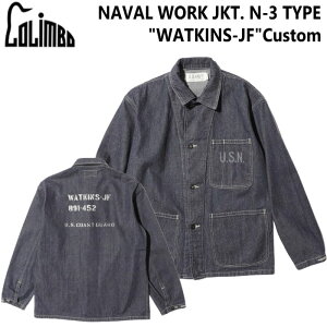 �R�����{ COLIMBO �l�C�o�� ���[�N�W���P�b�g ���g�L���YJF ZB-0109 �����Y �A���J�W �~���^���[ �f�j�� �J�o�[�I�[�� �W���P�b�g �o�N�ω� �R�b�g�� NAVAL WORK JKT N-3 TYPE 12oz Denim 39�V���b�v ������