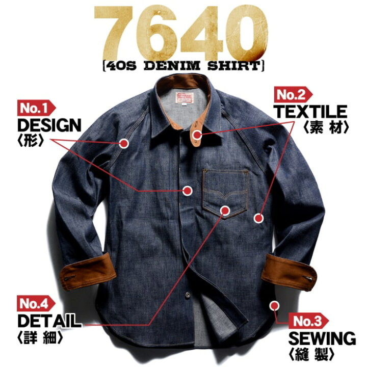 楽天市場】DELUXEWARE 40s DENIM SHIRT デラックスウエア 40s デニム 
