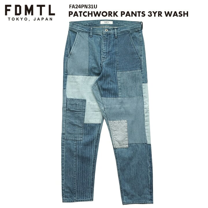 楽天市場】FDMTL ファンダメンタル PATCHWORK PANTS 3YR WASH パッチ 