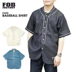 FOB FACTORY GtI[r[t@Ng[ BASEBALL SHIRT x[X{[Vc F3490 { Ki 8oz fj Be[W 싅 Y j Vc gbvX JWA  Rbg  l oNω 