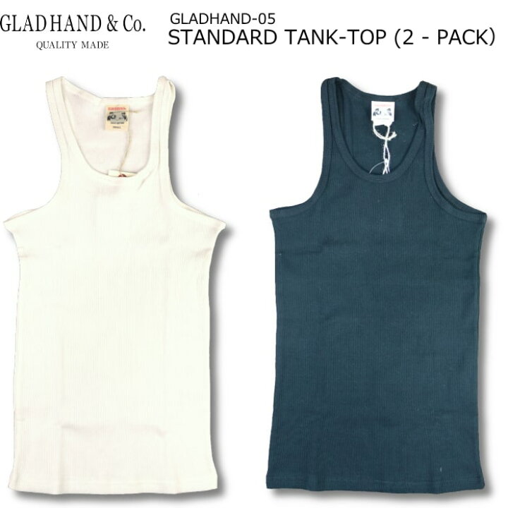 楽天市場】GLAD HAND STANDARD TANK-TOP (2 - PACK）グラッドハンド 