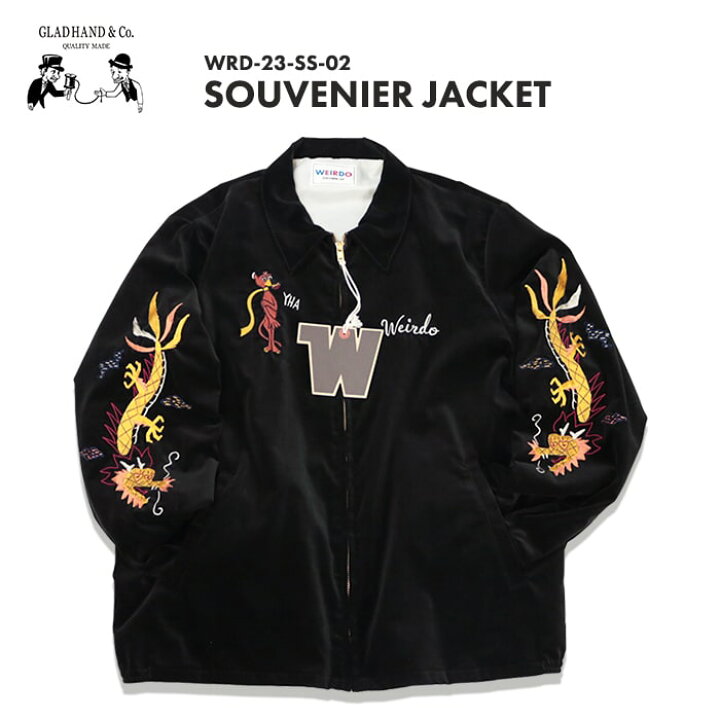 楽天市場】GLAD HAND WEIRDO SOUVENIR JACKET「BLACK」グラッドハンド  