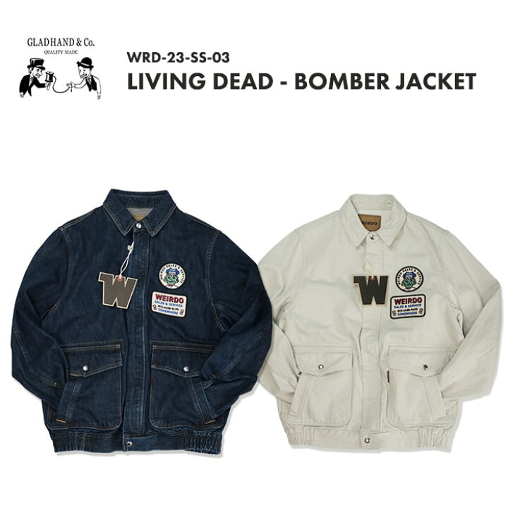 楽天市場】GLAD HAND WEIRDO LIVING DEAD BOMBER JACKET グラッド 