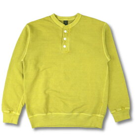 【 別注 】 グッドオン Good On ヘンリースウェットシャツ 【 アメリカ屋限定 】 GOBW2408P スウェット トレーナー 長袖 長袖Tシャツ ロンT メンズ インナー ヘンリーネック 綿100% 裏毛 パイル 経年変化 フェード 春 秋 冬 シンプル ブラック ネイビー アメカジ