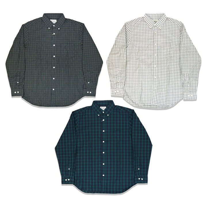 楽天市場】MacbaTros マクバトロス TYPEWRITER CHECKERED BUTTONDOWN 