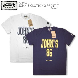 JOHN'S CLOTHING プリントTシャツ 半袖 送料無料 JS-1909 セール品 お買い得