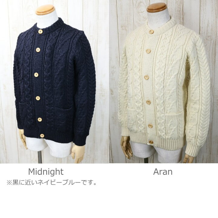 楽天市場】Kerry Woollen Mills ケリーウーレンミルズ Aran Cable Crew 