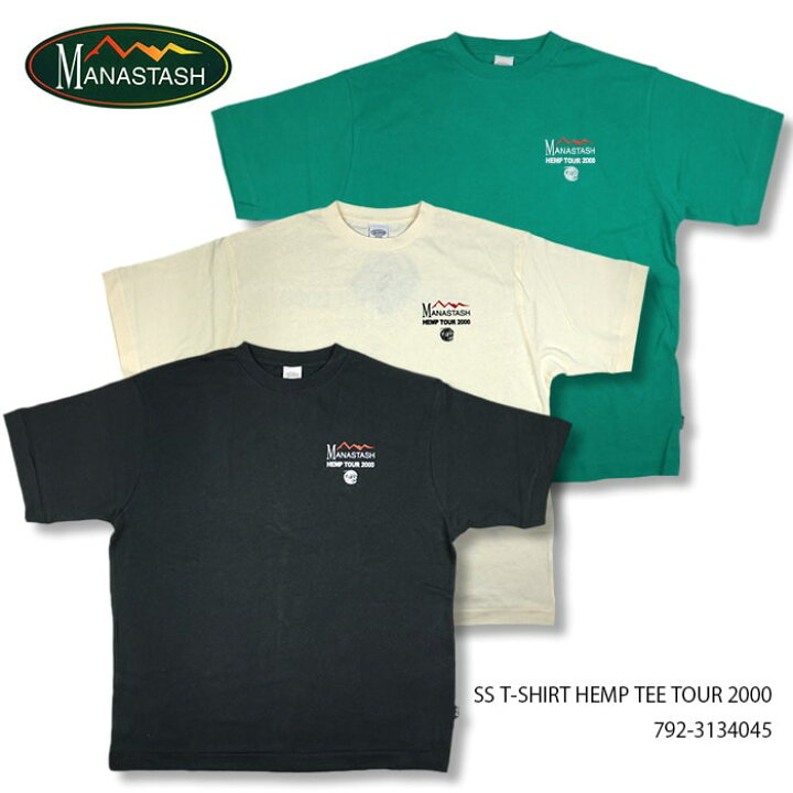 楽天市場】SALE MANASTASH マナスタッシュ HEMP TEE TOUR 2000 ヘンプ  