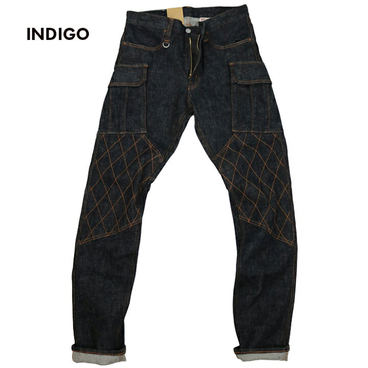 楽天市場】KOJIMA GENES 児島ジーンズ W-KNEE CARGO SLIM STRETCH 