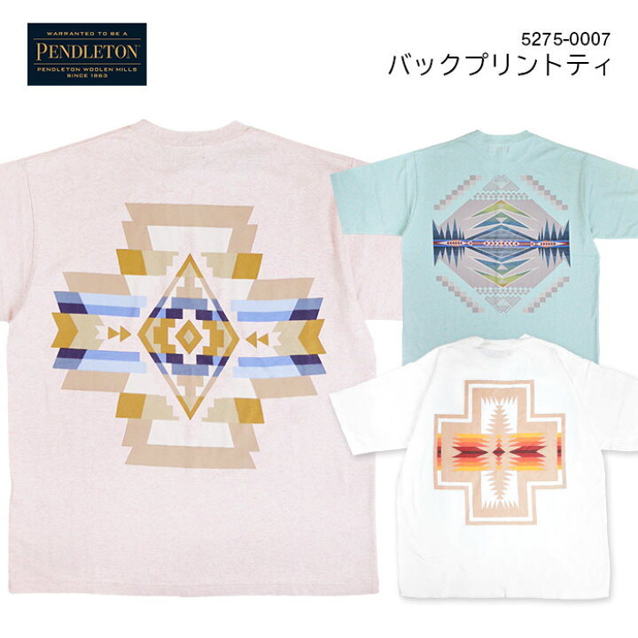 楽天市場】PENDLETON バックプリントティ ペンドルトン 5275-0007 T 
