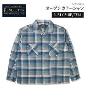 ペンドルトン PENDLETON オープンカラーシャツ 5475-1000 【 2025 秋冬 新作 】 シャツ ネルシャツ 長袖シャツ 長袖 開襟シャツ 襟付き 綿100% コットン チェックシャツ チェック チェック柄 柄シャツ 総柄 メンズ レディース ユニセックス 男女兼用 アメカジ カジュアル
