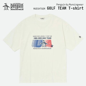 �ySALE�z Penguin by Munsingwear GOLF TEAM T-shirt �y���M�� �o�C �}���V���O�E�F�A �S���t�`�[�� T�V���c MU5SHT02M �O���t�B�b�N �v�����g �S���t �C���i�[ �X�|�[�c �^�� ��100% �R�b�g�� �g�b�v�X �� ����