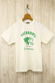 Pherrow's フェローズ ''Buffalo'' PRINT TEE ''バッファロー'' プリントTシャツ 21S-PT2 S.ホワイト